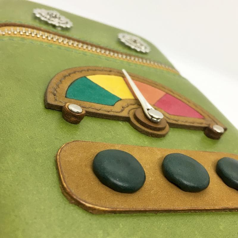 【本革】スマホショルダーバッグ レザーポーチ ウォレット お財布 ハンドメイド