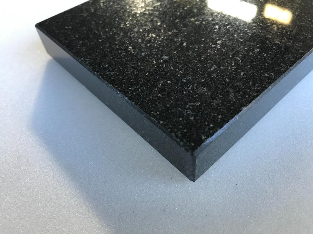 【U-tan】天然黒御影石 特注オーディオボード　2面磨き　4枚　送料込