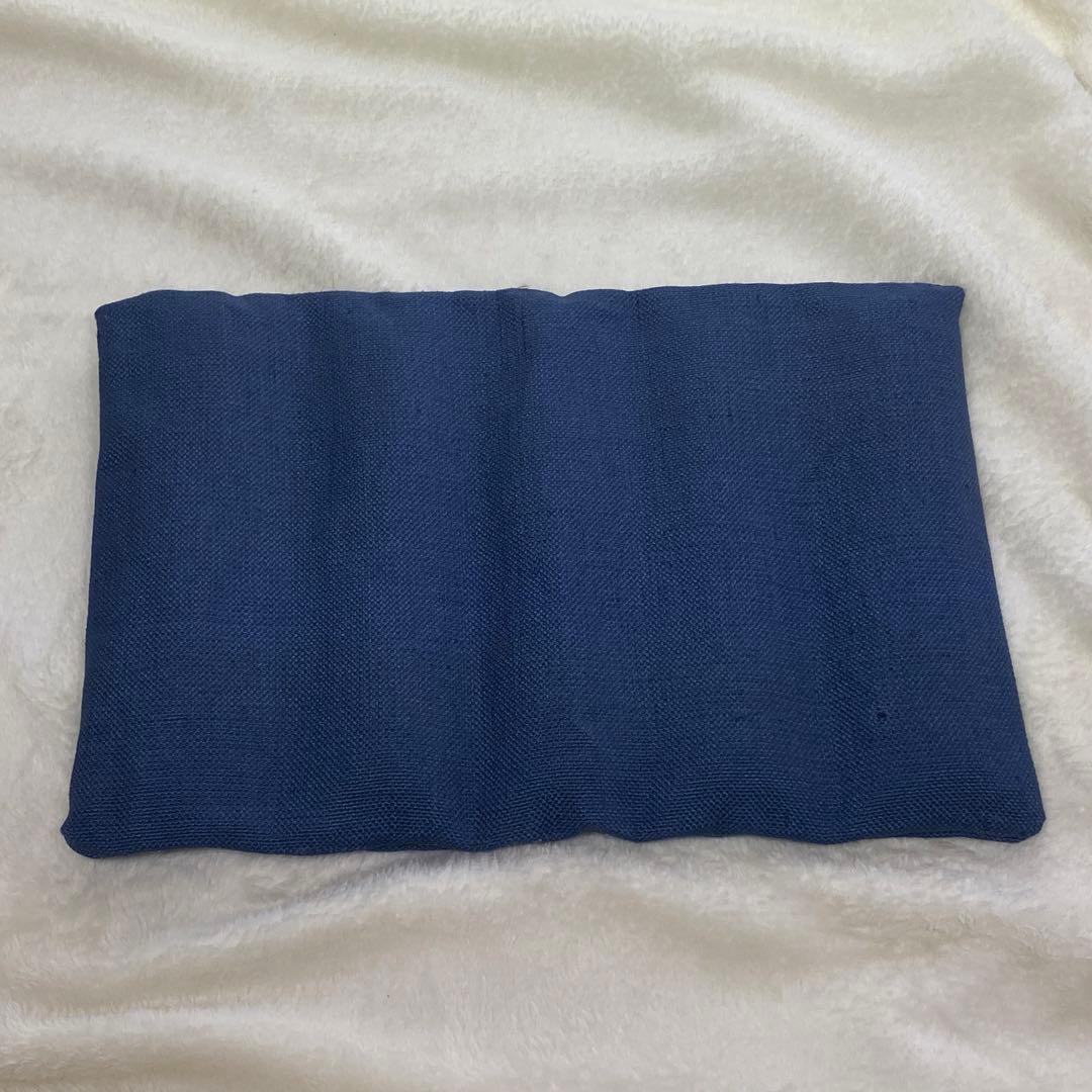 強い波動のソマチ砂と祈祷済水晶をブレンドしたパラワンサンド砂枕　(藍色)