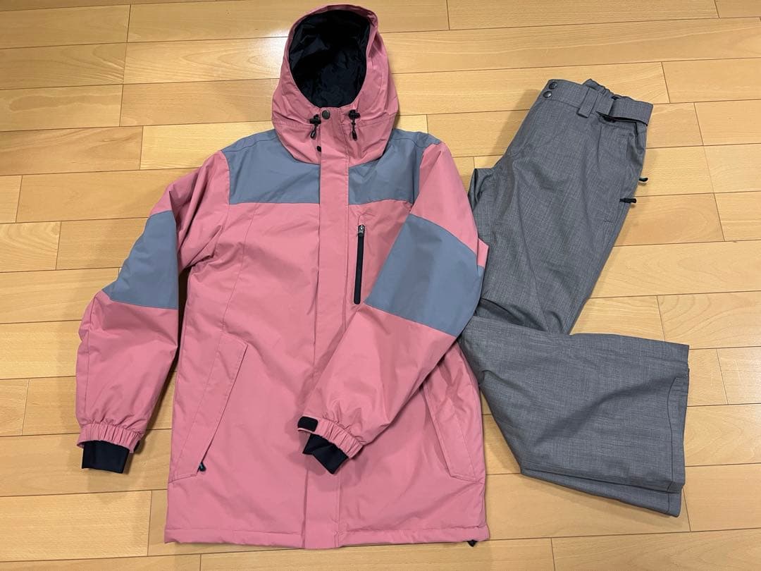ICEPARDAL スノーボードウェアセット ピンクグレー
