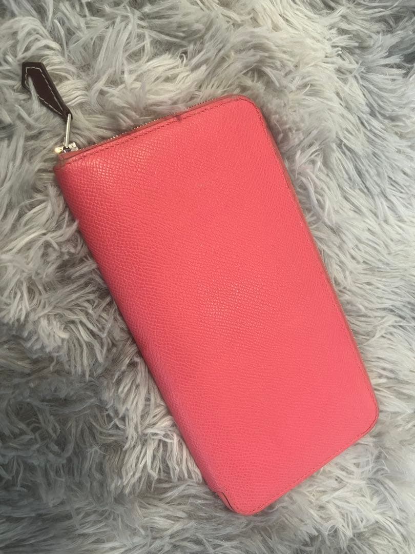 ピンク 長財布 多色模様