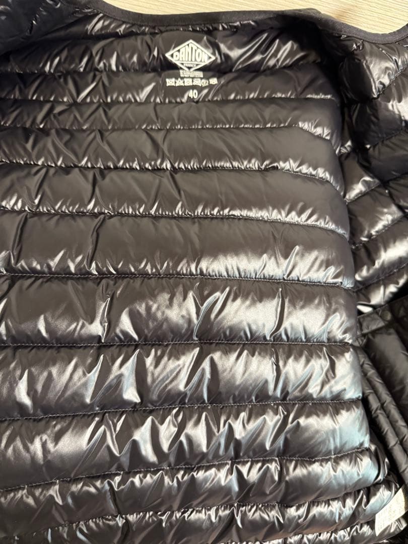 ダントン　インナーダウン黒　40