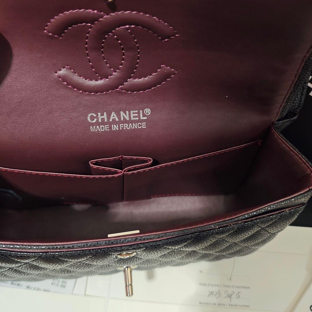 ブラックレザー ショルダーバッグ