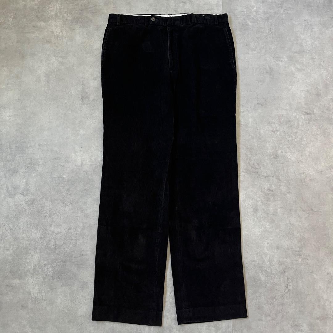 ローレン ラルフローレン W36 ポロチノ コーデュロイ 古着 黒 17811