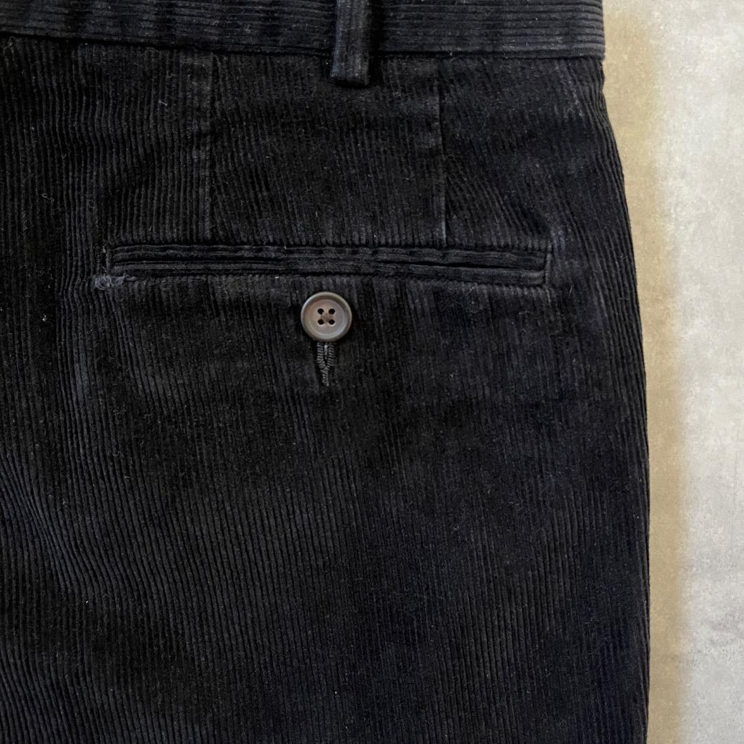 ローレン ラルフローレン W36 ポロチノ コーデュロイ 古着 黒 17811