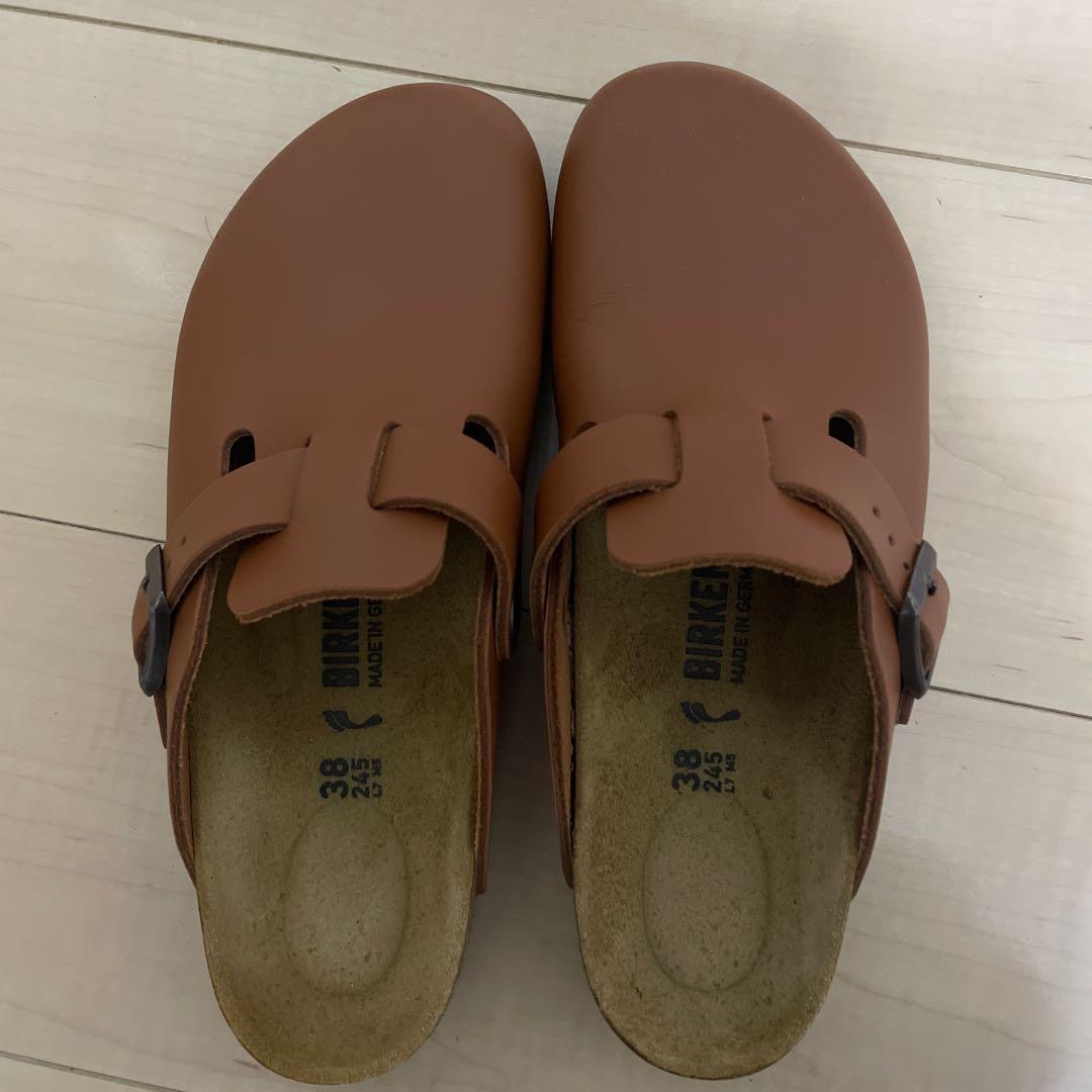 BIRKENSTOCK ブラウン サボ・クロッグサンダル 38
