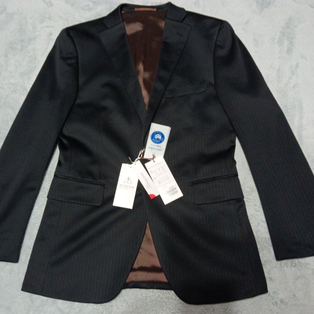 【新品未使用】P.S.FA定価3.73万円！ブラックストライプビジネススーツY6