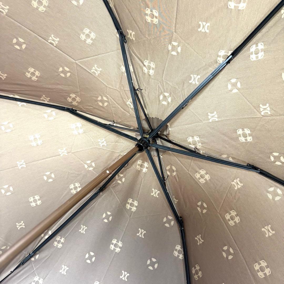 【未使用品級】CELINE セリーヌ　トリオンフ　ゴールド金具　折りたたみ傘