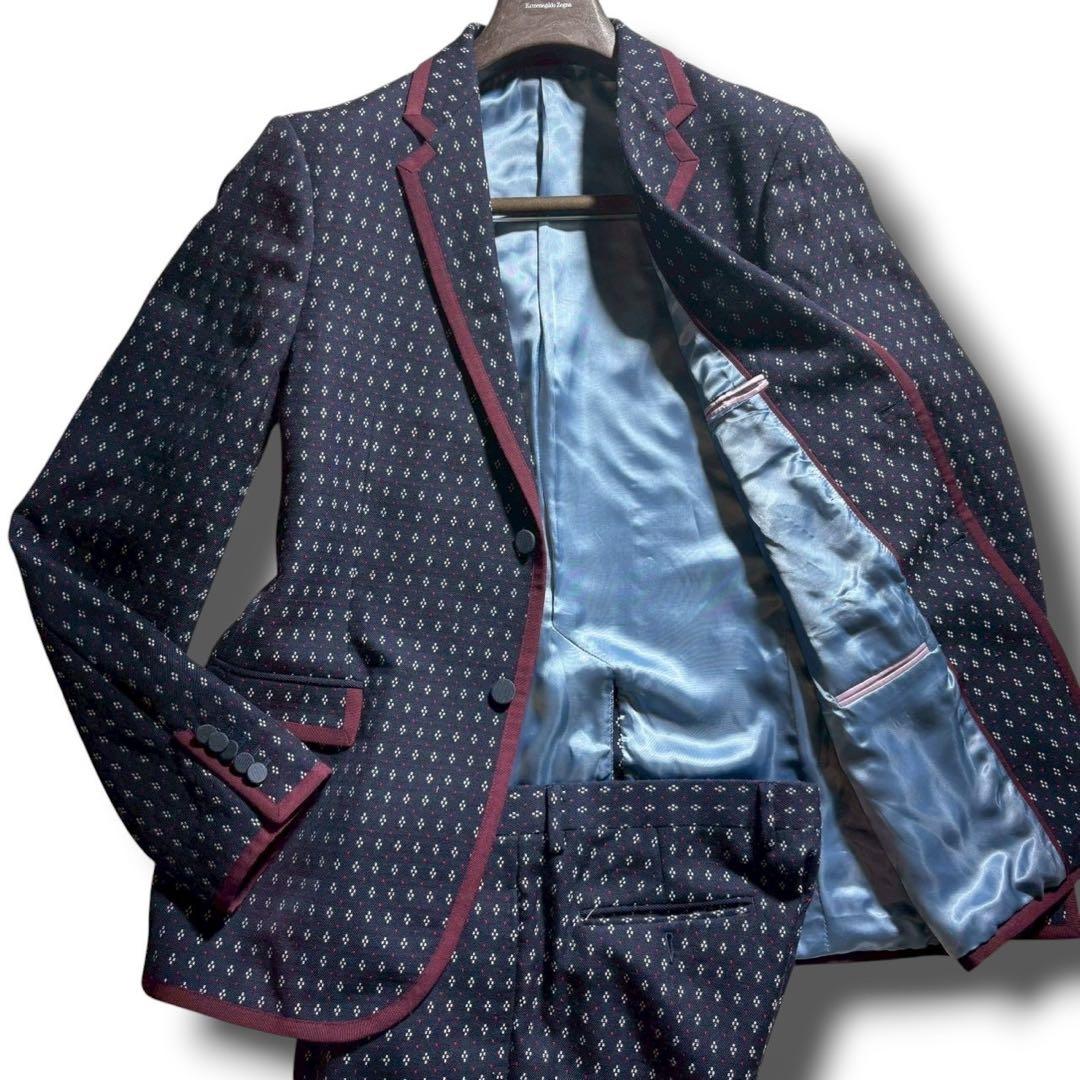 ✨現行/希少カラー✨グッチ GUCCI ジャガード柄 スーツ