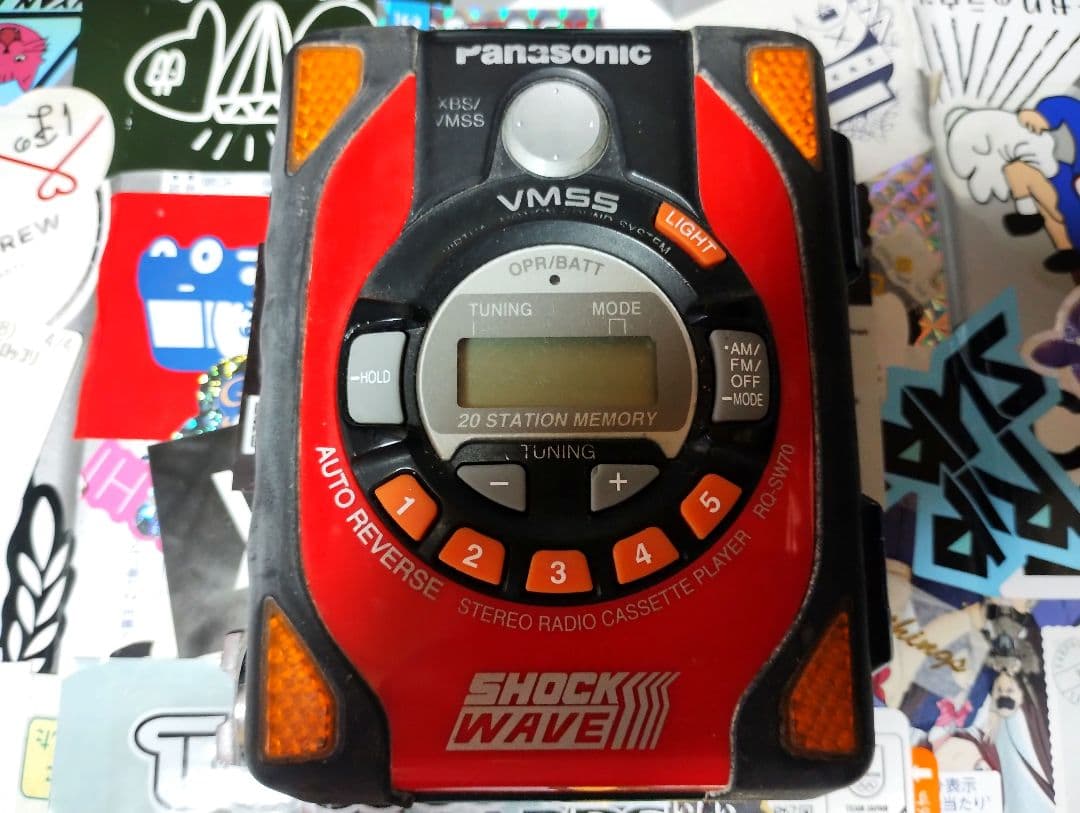 Panasonic - Shock Wave/カセットプレイヤー/赤黒モデル