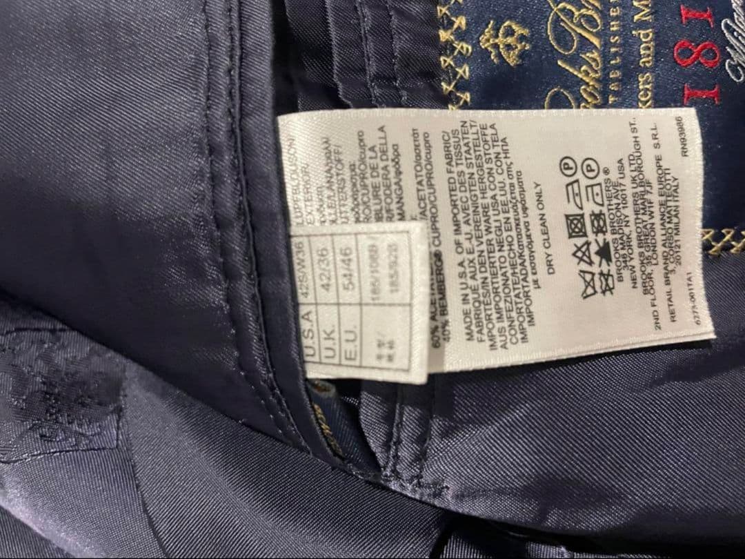 ブルックスブラザーズ　セットアップ　スーツ　サクソン　XL