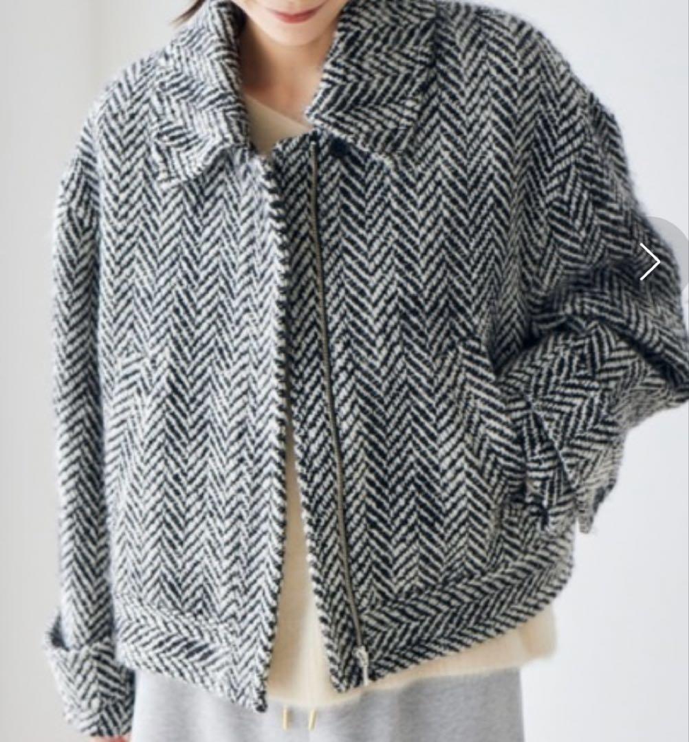 【BARNYARDSTORM 】ヘリンボーンブルゾン　ウール　ブルゾン