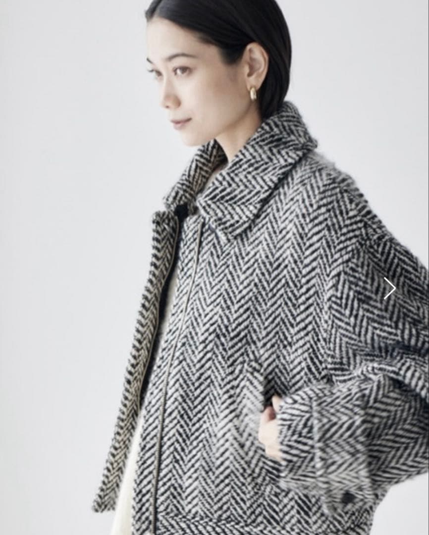 【BARNYARDSTORM 】ヘリンボーンブルゾン　ウール　ブルゾン