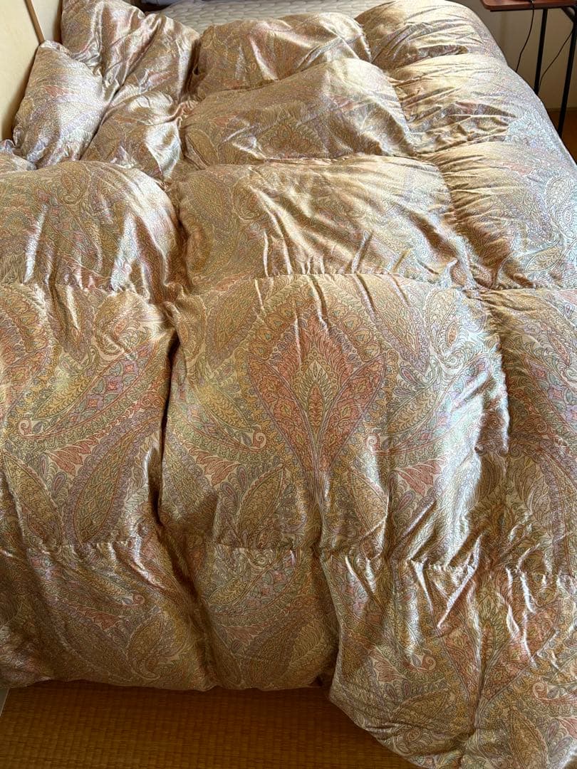 ほぼ未使用◇大阪西川＊羽毛掛け布団 ◇シングルロング