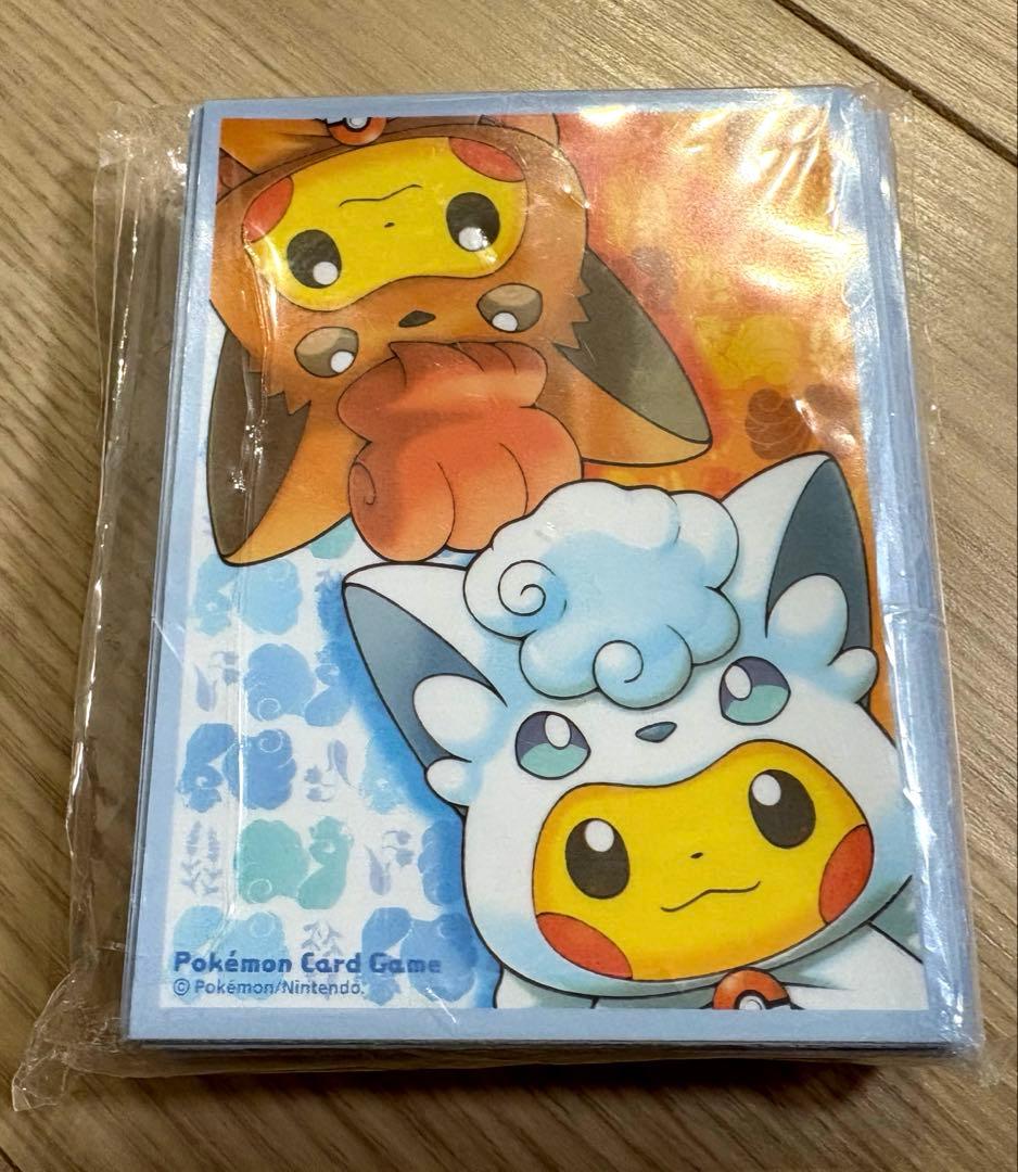 デッキシールド アローラロコン＆ロコンポンチョのピカチュウ 新品未開封