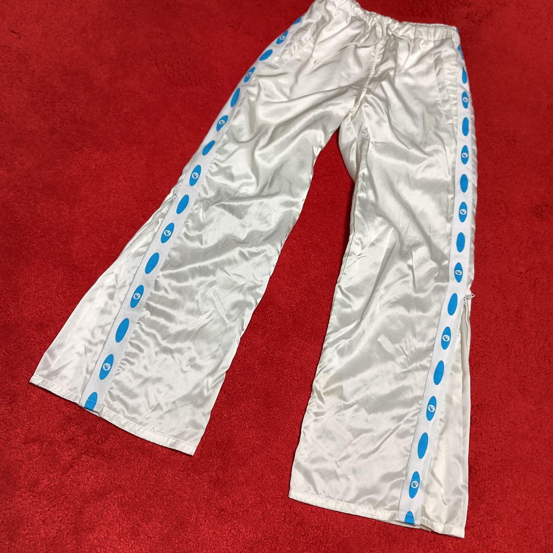 フェトウス　FOTUS　古着ヴィンテージ　　ホワイトサテン　スウェットパンツ