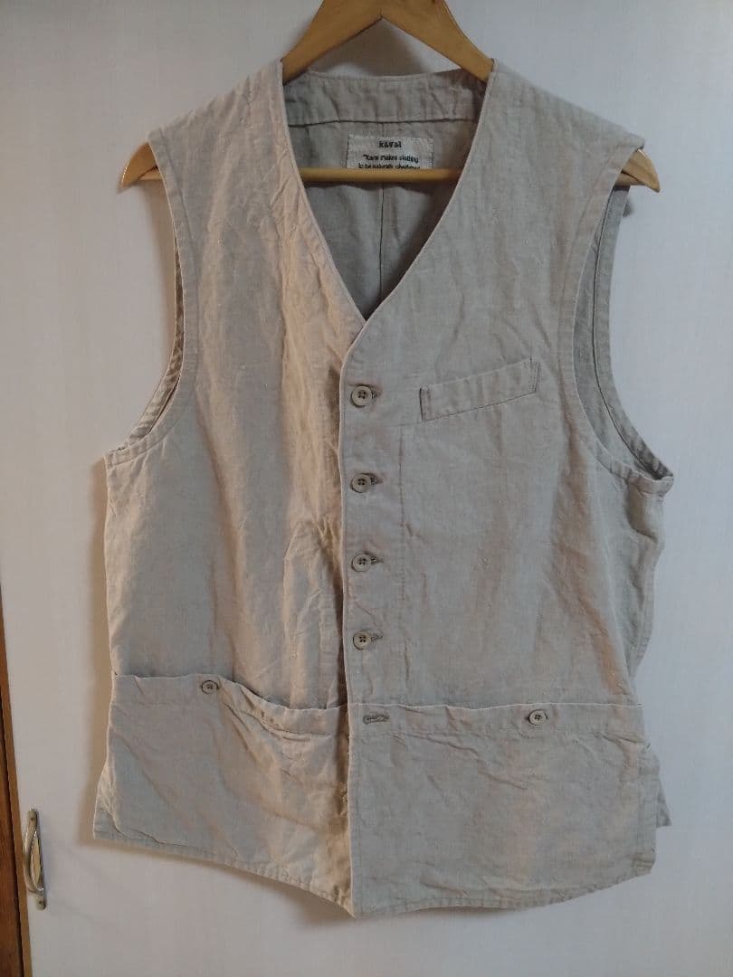 kaval リネン ベスト