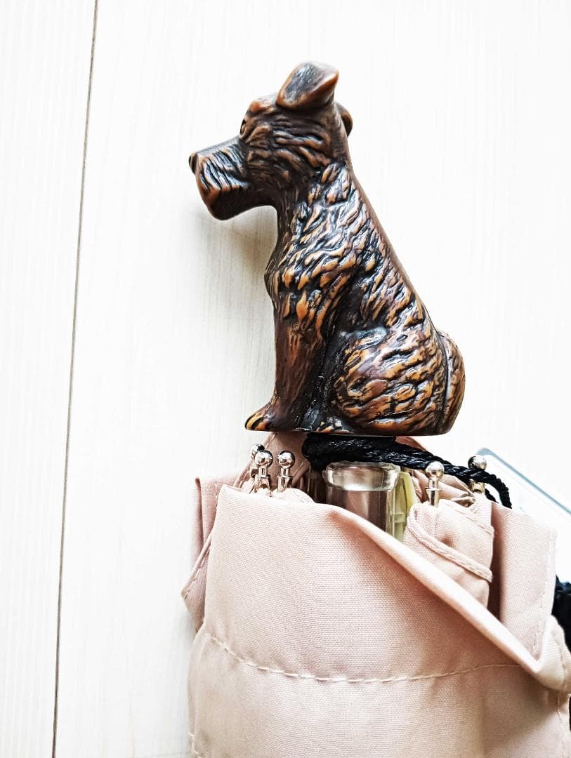 新：Guy de jean 折畳み傘 雨/日兼用：スコッティ（ベージュフォンセ）