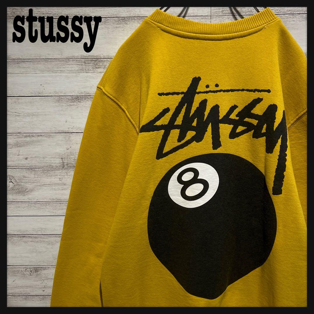 【即完売モデル】ステューシー☆バックビックロゴ　8ボール人気デザイン　スウェット
