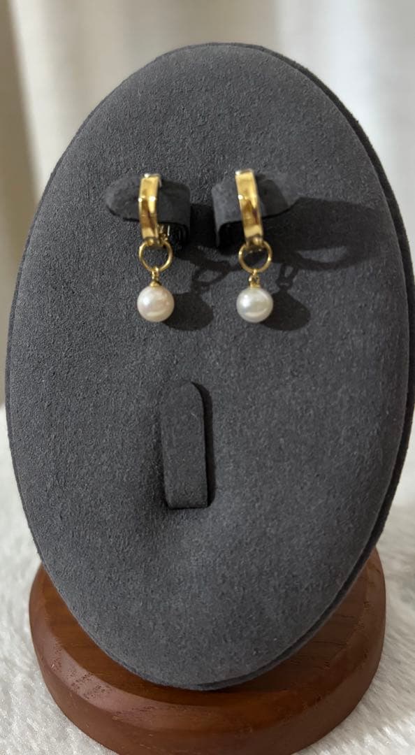 試着のみ 2点セット K18YG あこや真珠 チャーム GSTV