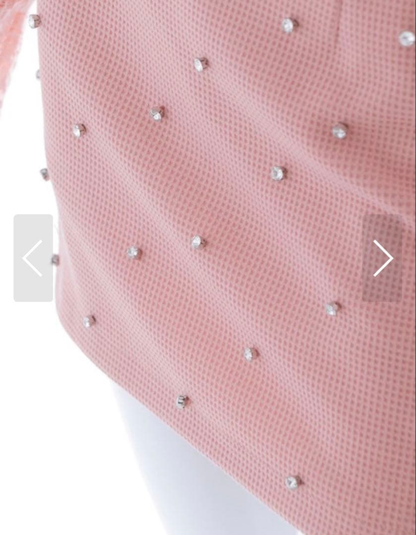 ［新品］jewels/フロントジップセットアップ/キャバドレス/ピンクMサイズ