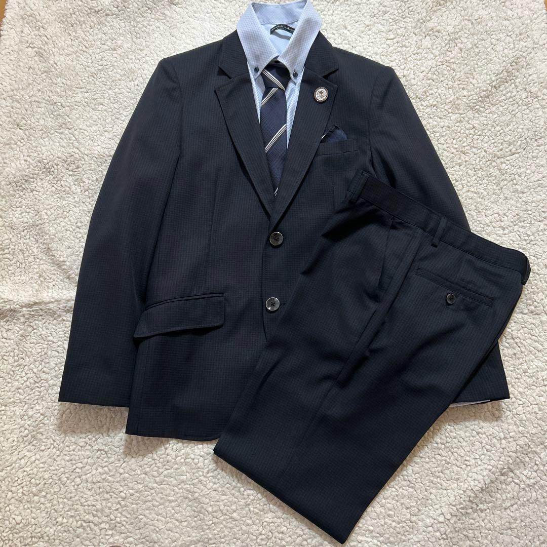 美品ヒロミチナカノ160 男の子　スーツ6点セット　卒業　フォーマル