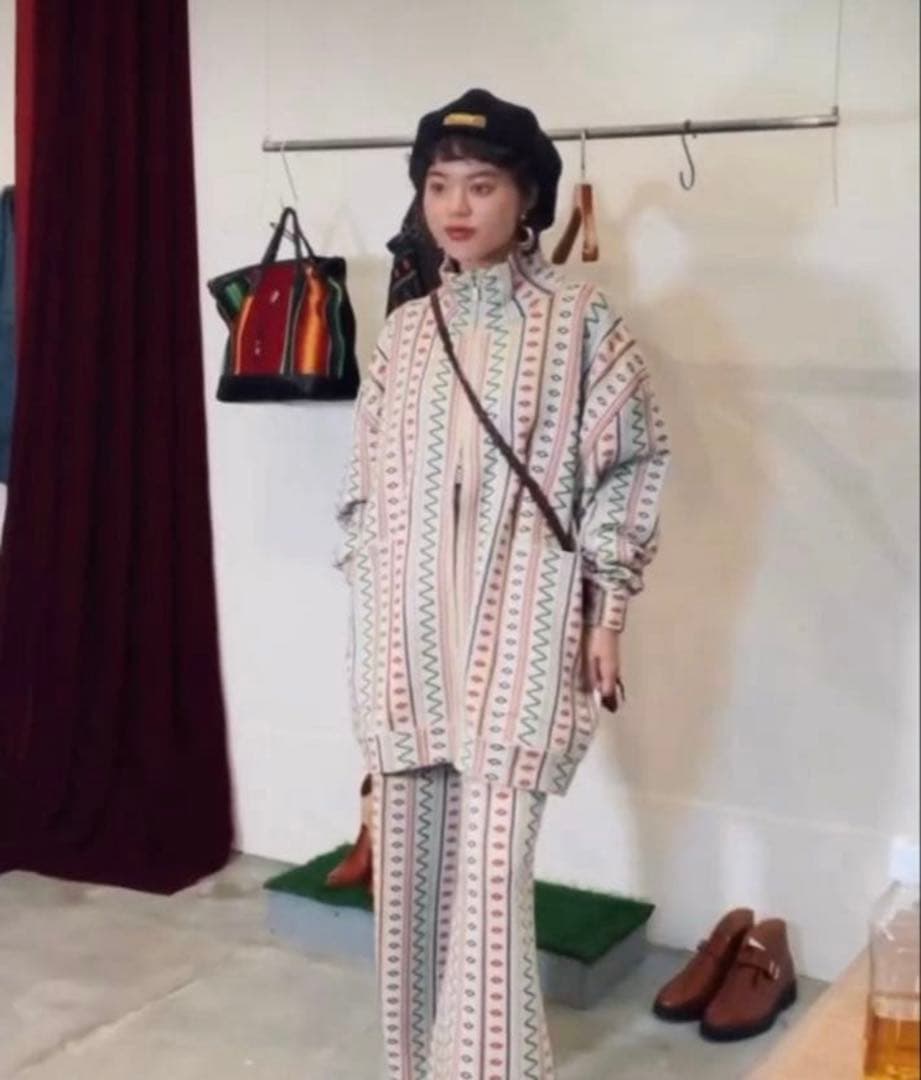 ジャケット・アウター AMBERGLEAM Jacquard Knit Ds Jacket