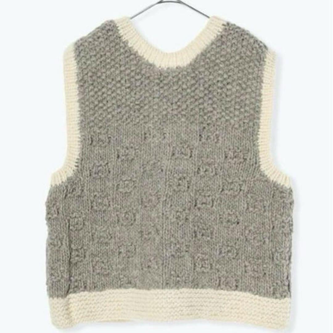 TSUHARU ツハルバイサマンサモスモス★ペルーニット＊手編み前後着ベスト