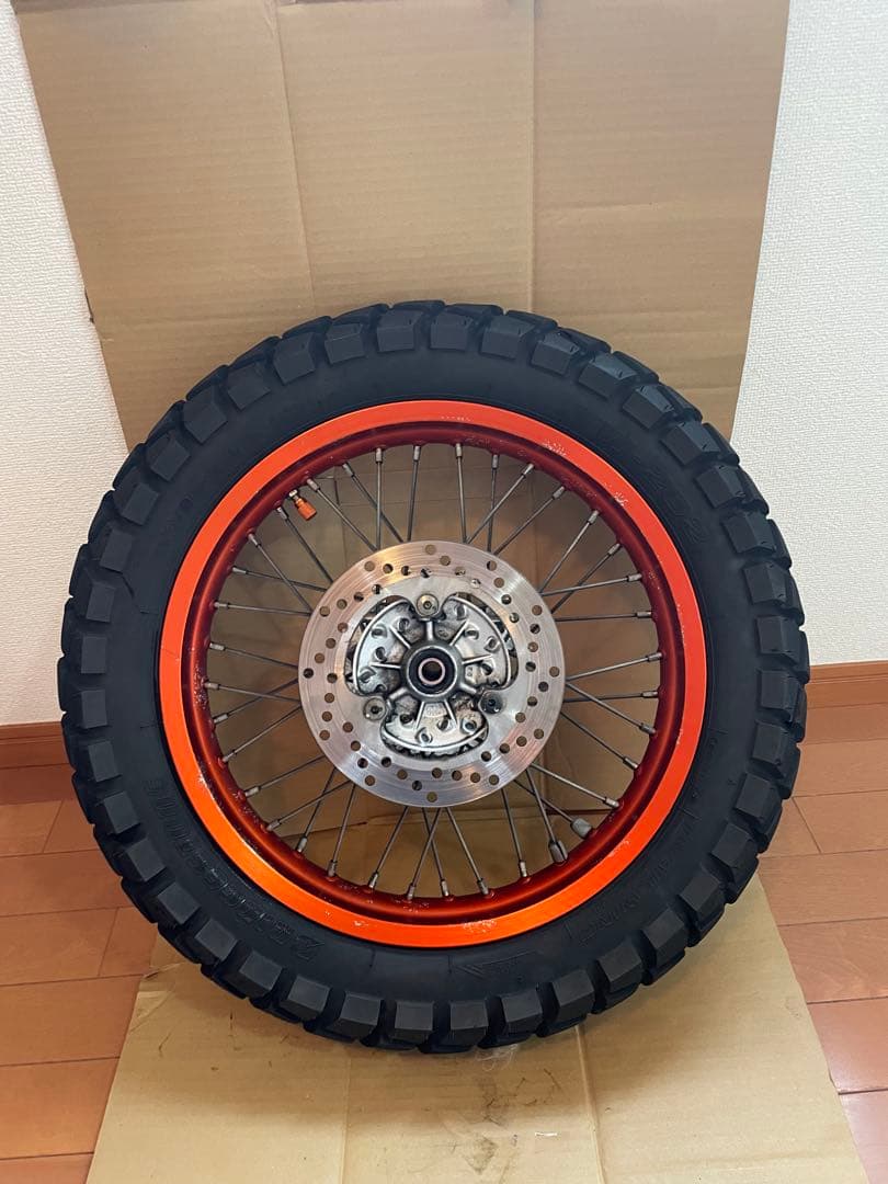 トリッカー　リアホイールセットオレンジ他にフロントホイール出品ありセット値引き可