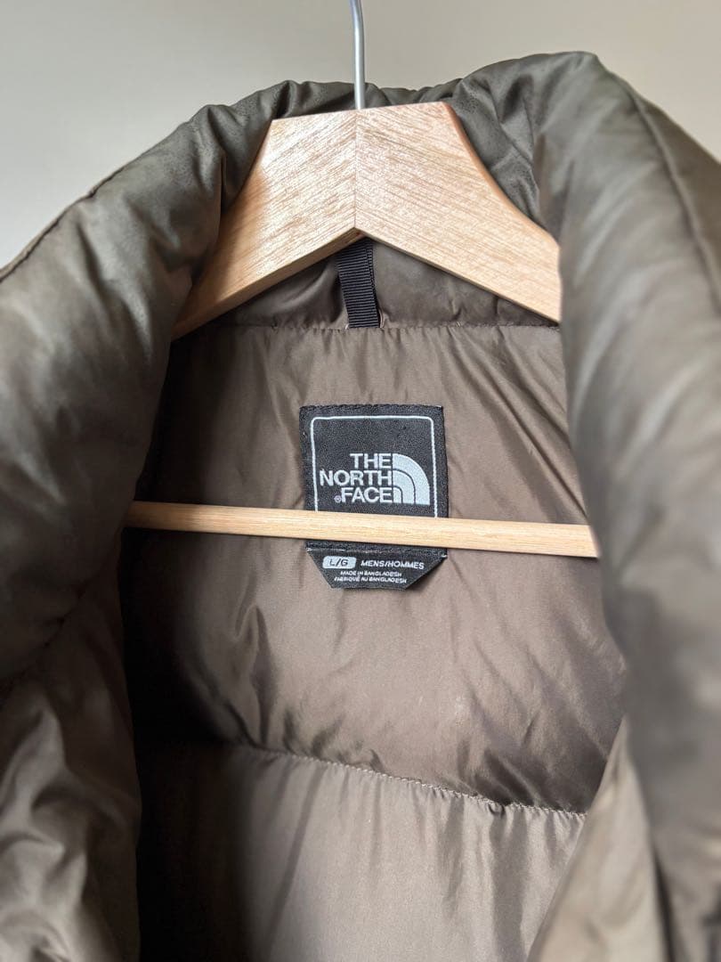 1996 ノースフェイス 700fil ヌプシ センターロゴ ブラウン系 希少