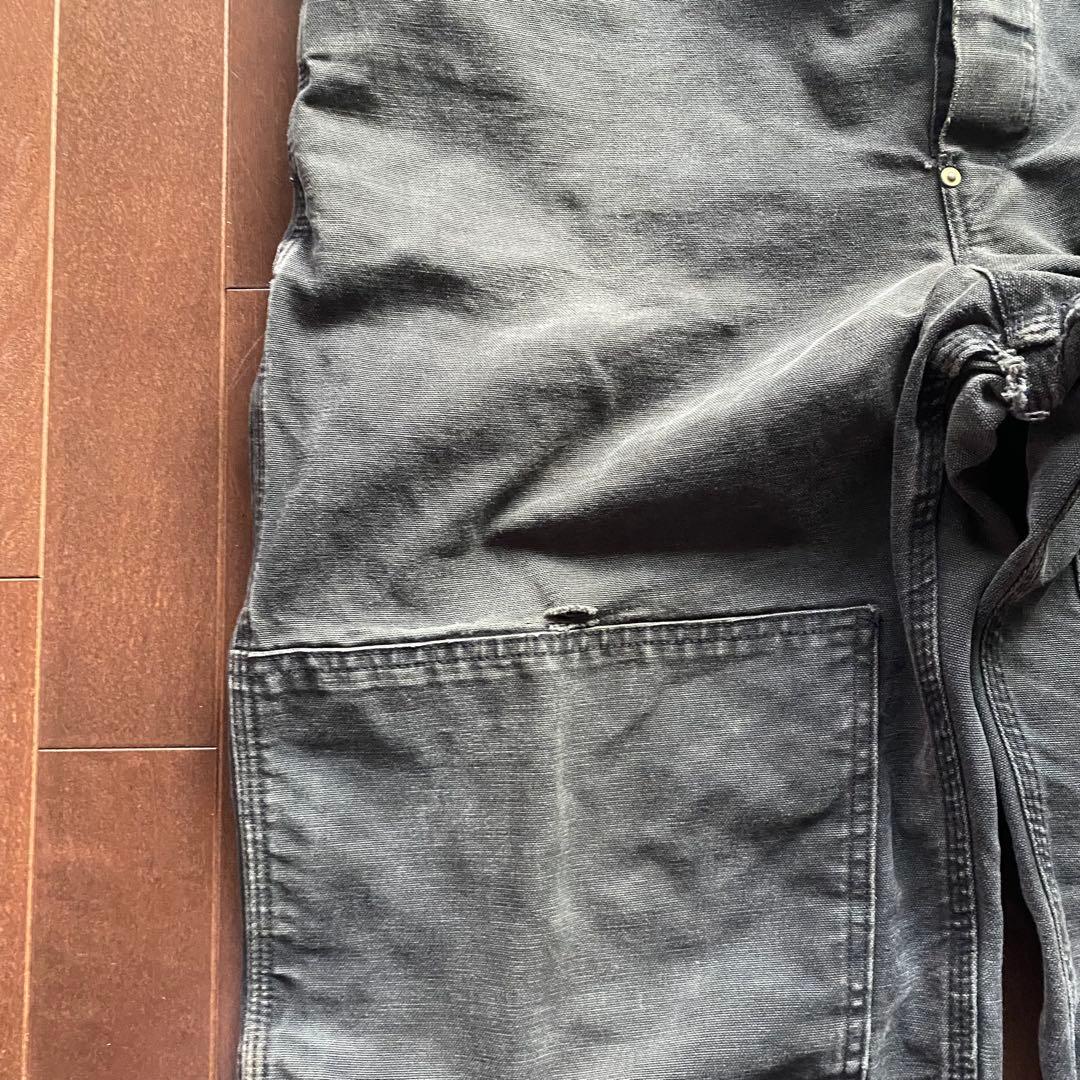 carhartt ブラックダックオーバーオール ダブルニー