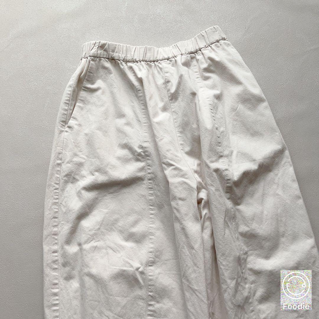 かぐれ　コットンボリュームパンツ　ホワイト　アーバンリサーチ　ゆったり　ワイド