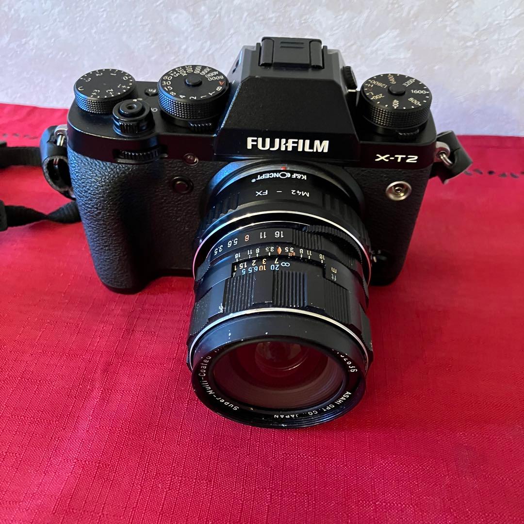FUJIFILM XT-2 本体+オールドレンズ付　富士フイルム　ミラーレス一眼