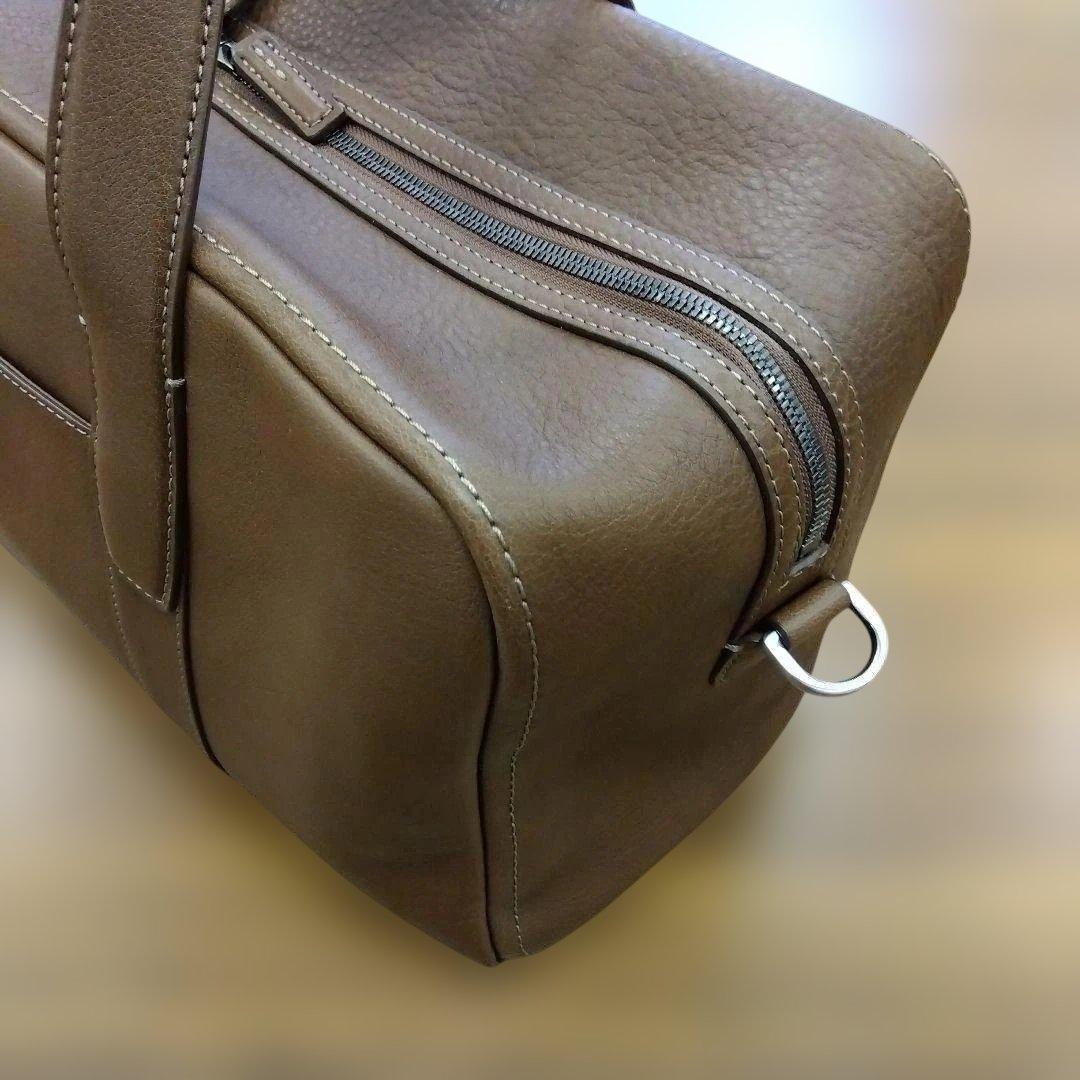 【定価143,000円】土屋鞄　トーンオイルヌメ ボストン　ミディアムブラウン①