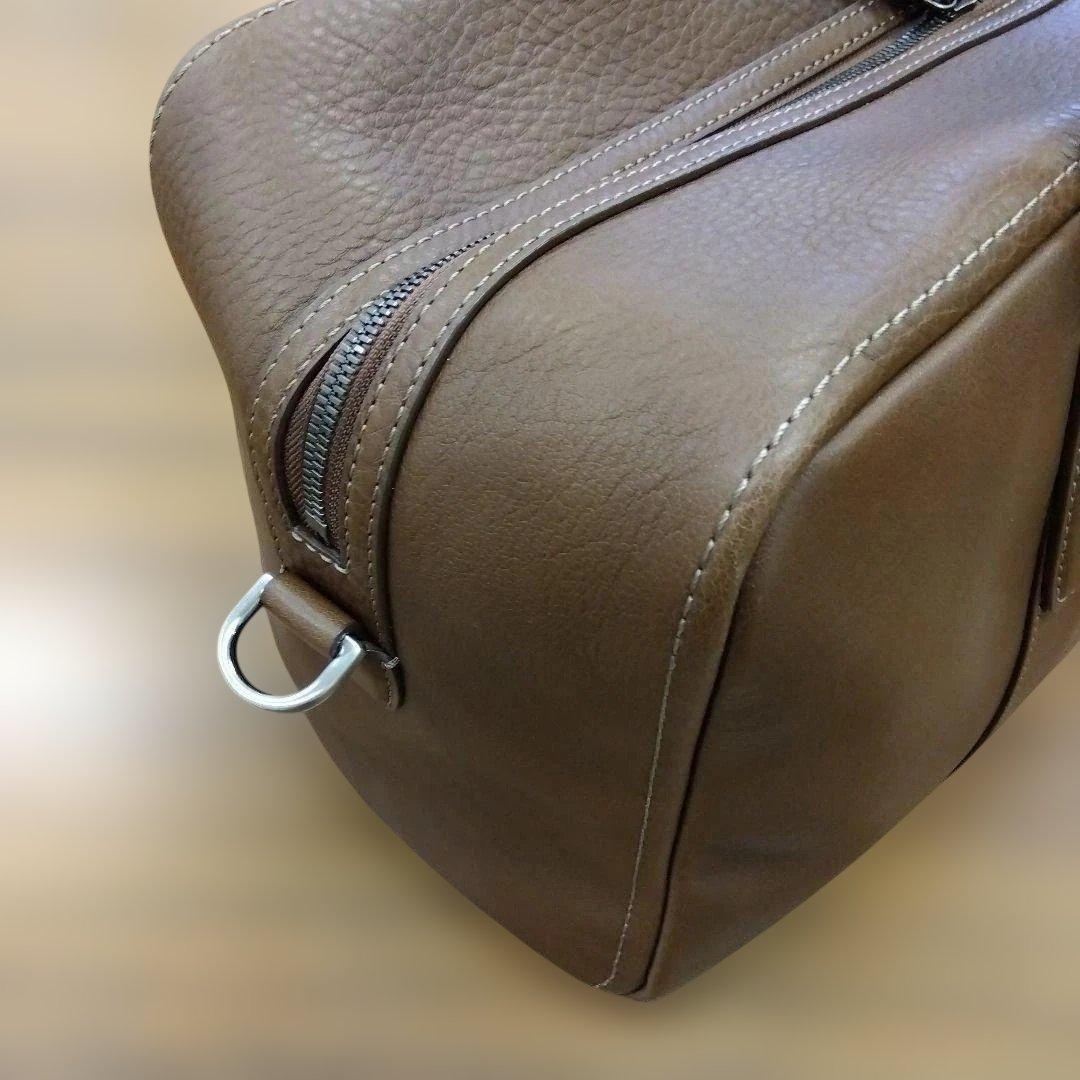 【定価143,000円】土屋鞄　トーンオイルヌメ ボストン　ミディアムブラウン①