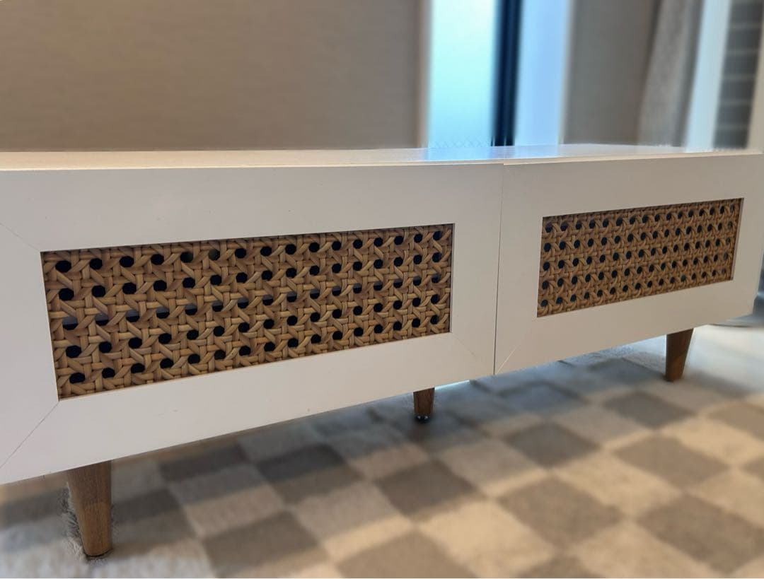 LOWYA ラタン調ローボード テレビ台[幅100]