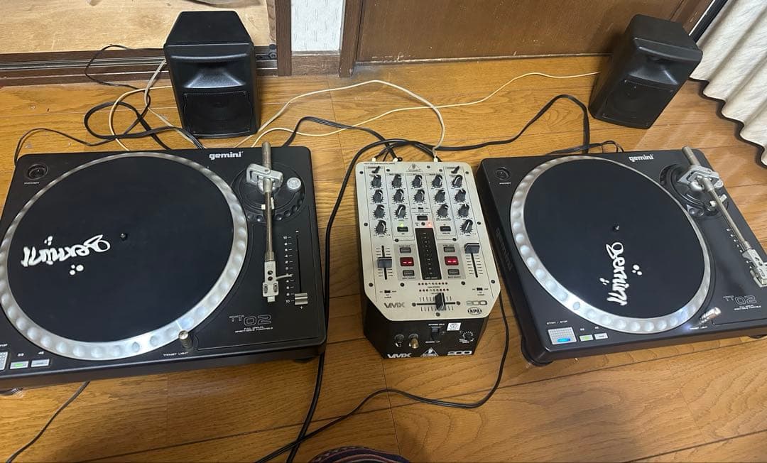 gemini ターンテーブル＆ミキサーセット　DJセット