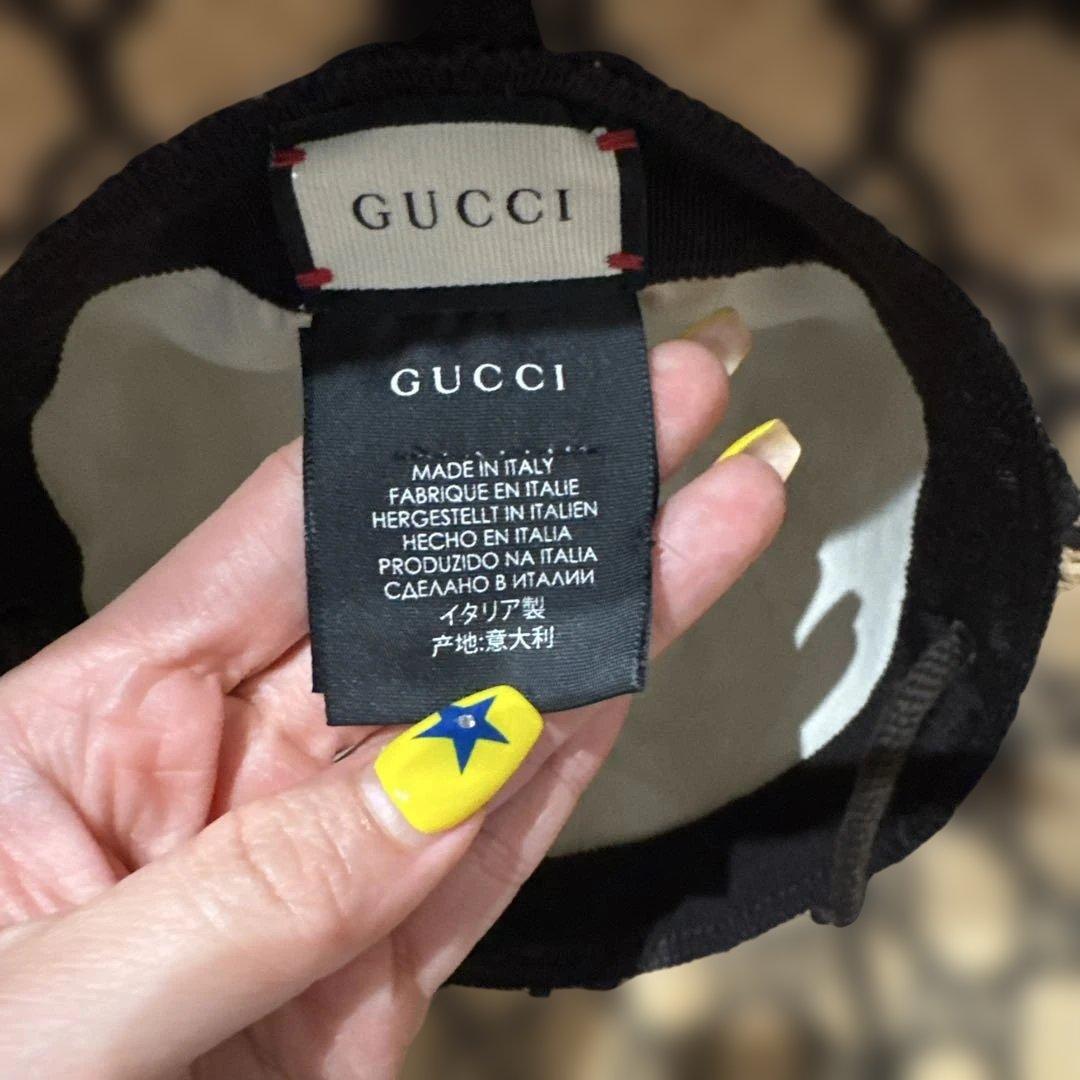 GUCCI GGパターン 麦わら帽子
