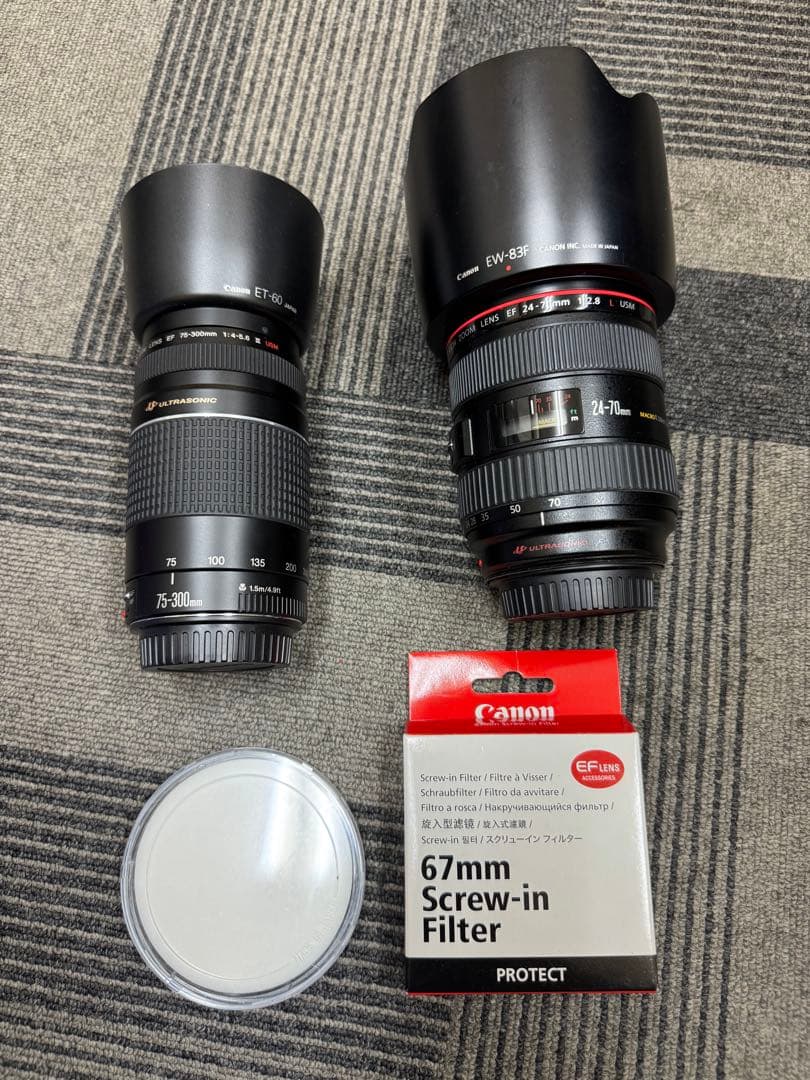 Canon EF24-70mm 2.8L USM ef75-300mm ジャンク