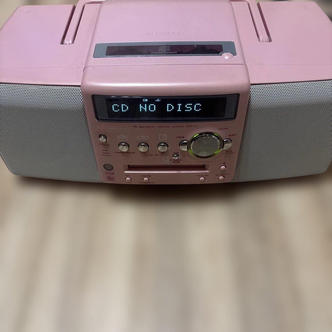 KENWOOD MDX-L1 CD/MDパーソナルステレオピンク//ケンウッド