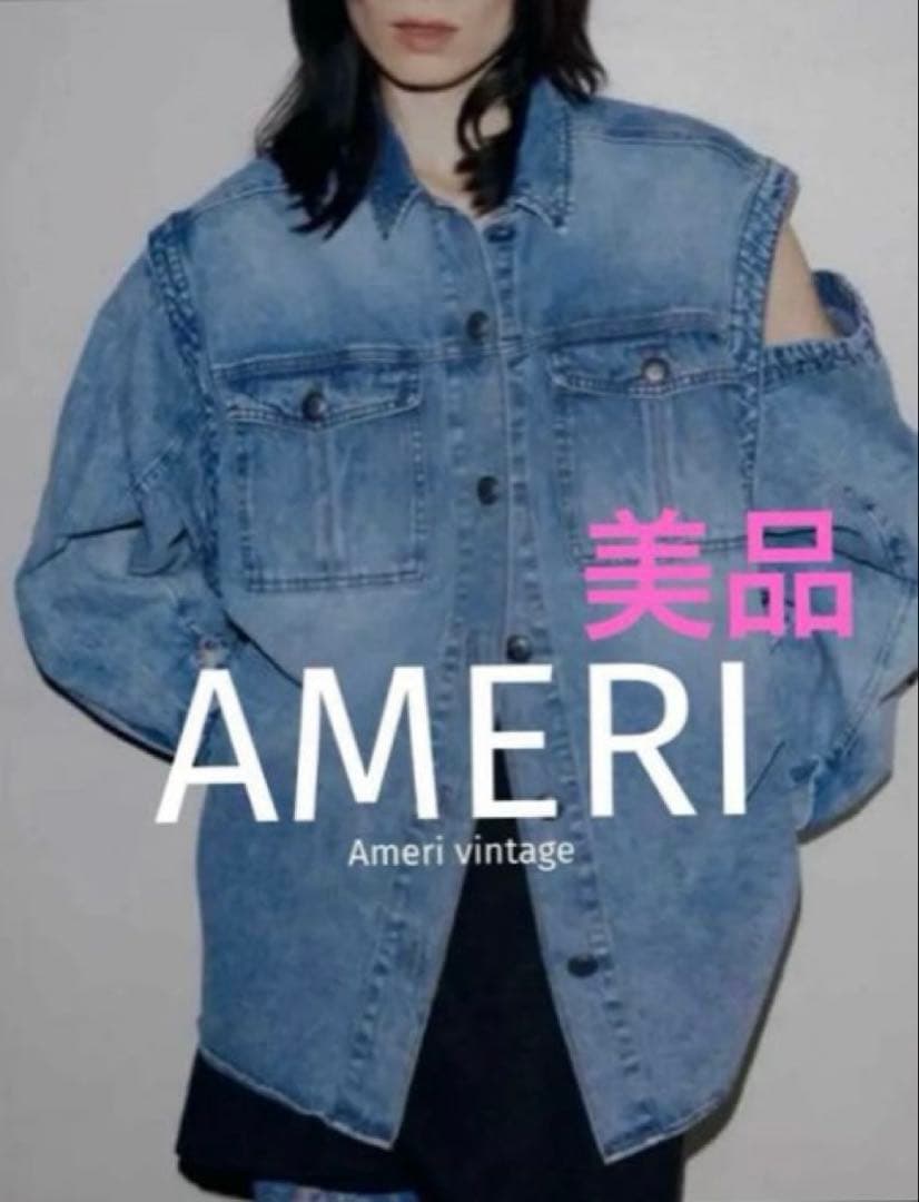 美品★ DETACHABLE SLEEVE DENIM SHIRT