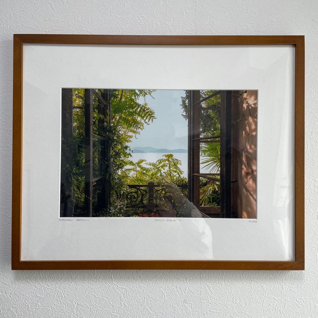 エーイーイエローコーナーフォトアート　海外の庭　額縁付