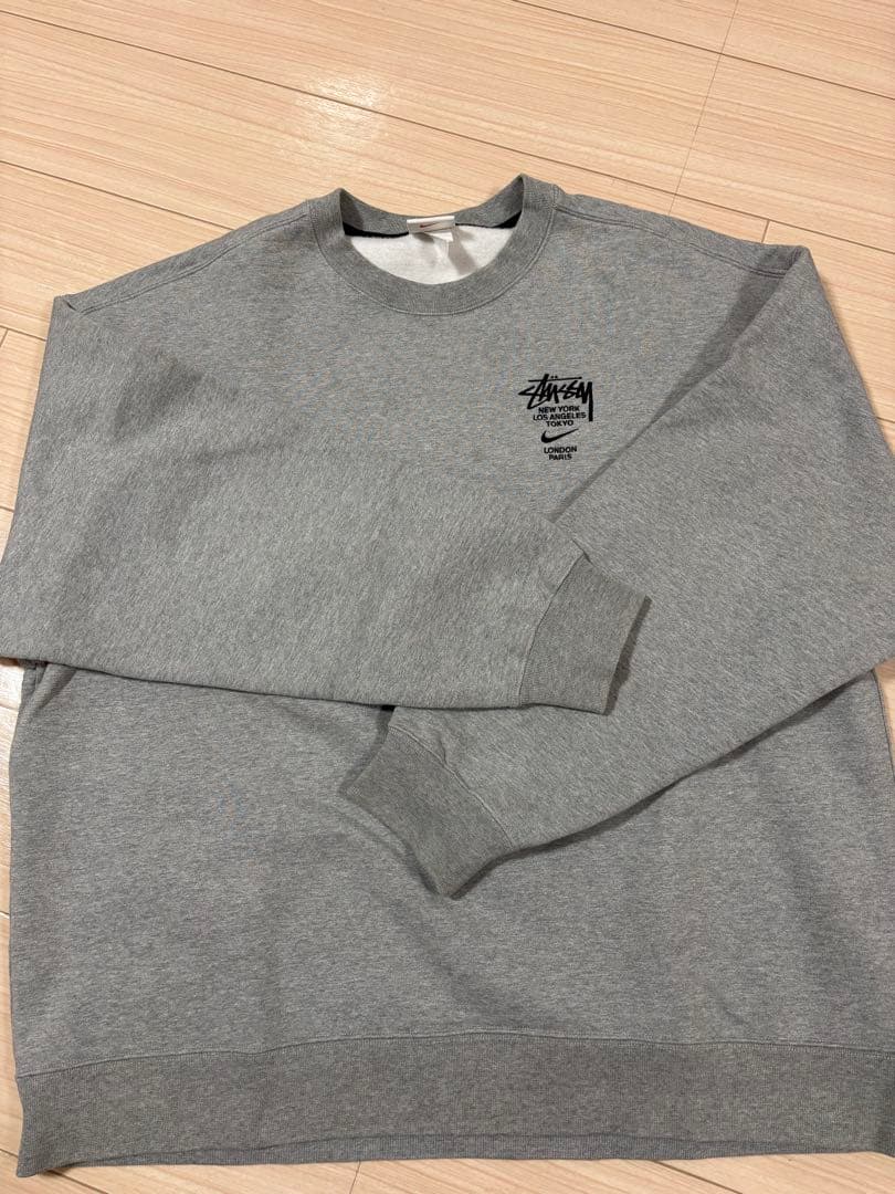 Nike Stüssy コラボ スウェット XL グレー