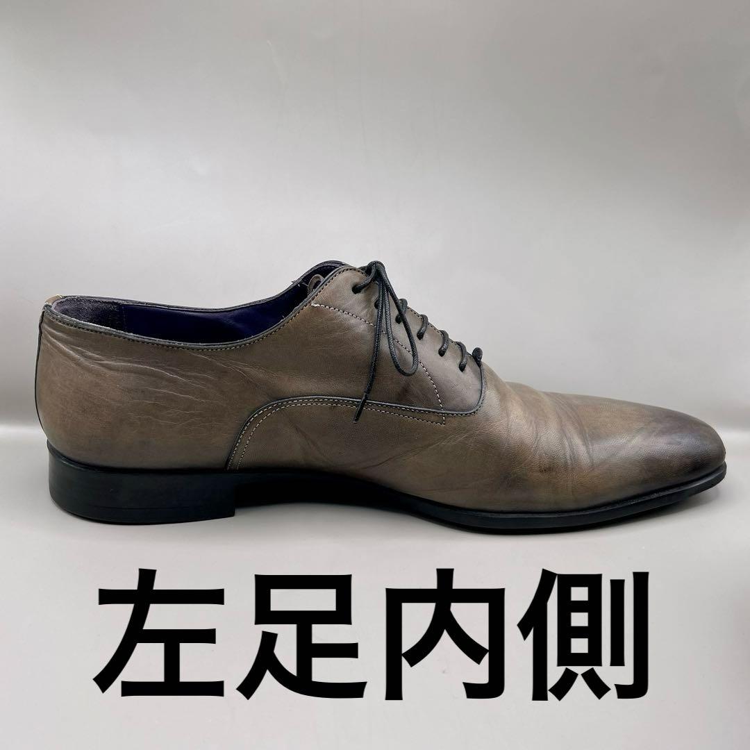 サントーニ Santoni レザー ビジネスシューズ 8.5 27cm ブラウン