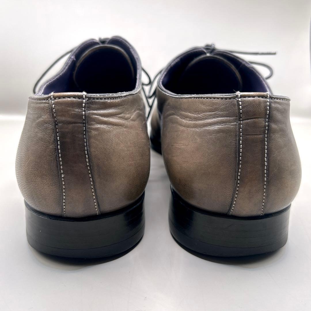 サントーニ Santoni レザー ビジネスシューズ 8.5 27cm ブラウン