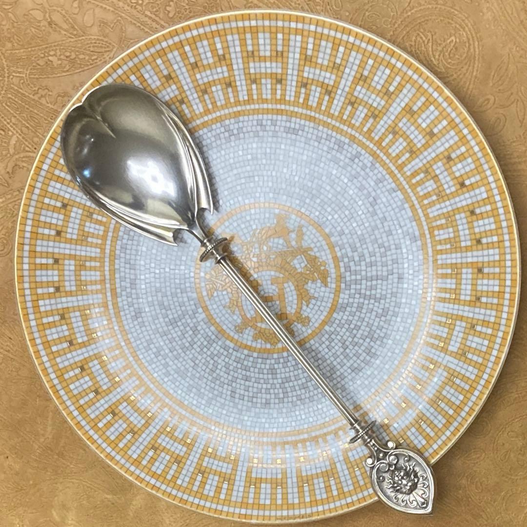 【純銀/約73g】ドイツ スプーン/22.5cm【マスカロン】