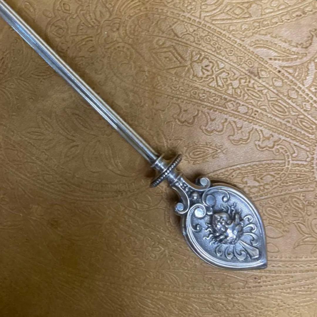 【純銀/約73g】ドイツ スプーン/22.5cm【マスカロン】