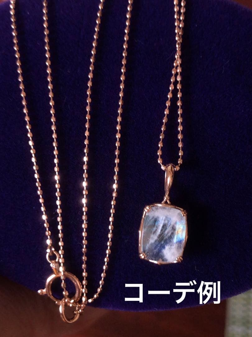 美品♡アガット K10 アンバー.ラブラドライト リバーシブルチャーム《証明書付