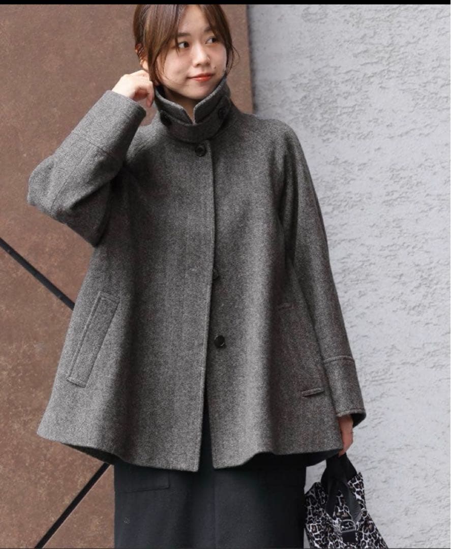 尾州ウールスーパー100Aラインコート　ジャーナルスタンダードレリューム　38