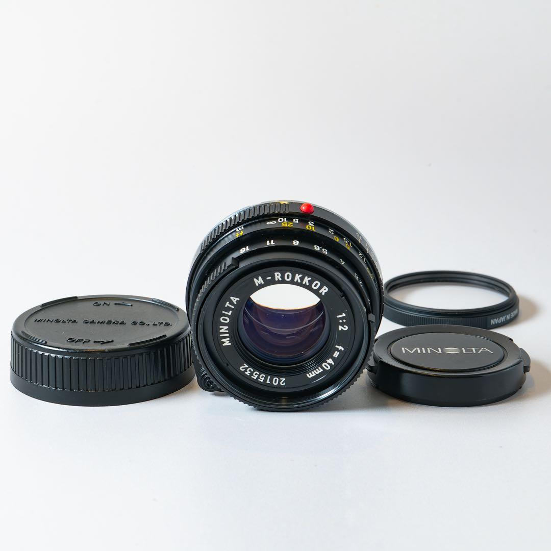 【OH済】MINOLTA M-ROKKOR 40mm F2 (ライカMマウント)